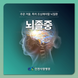 겨울철 불청객, 혈관이 막히거나 터져서 생기는 뇌졸중